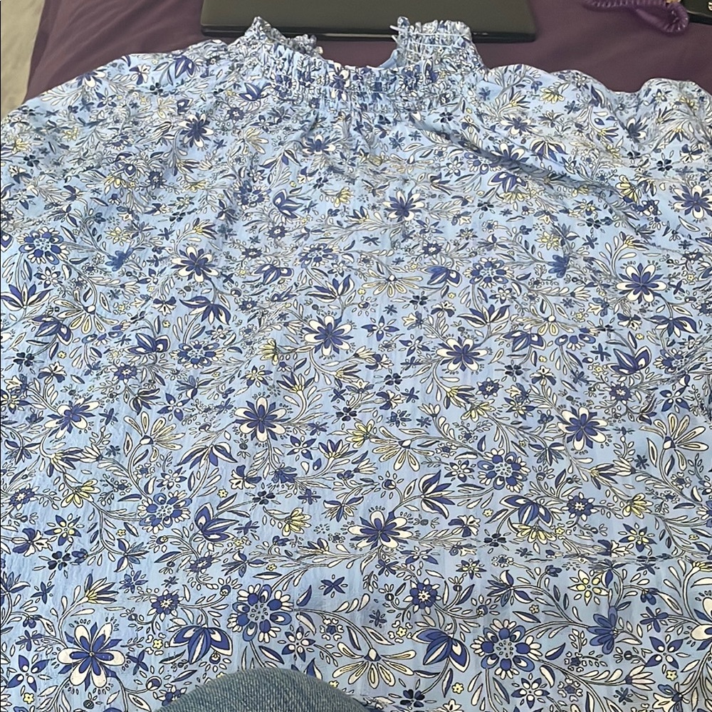Floral Smocked Blouse